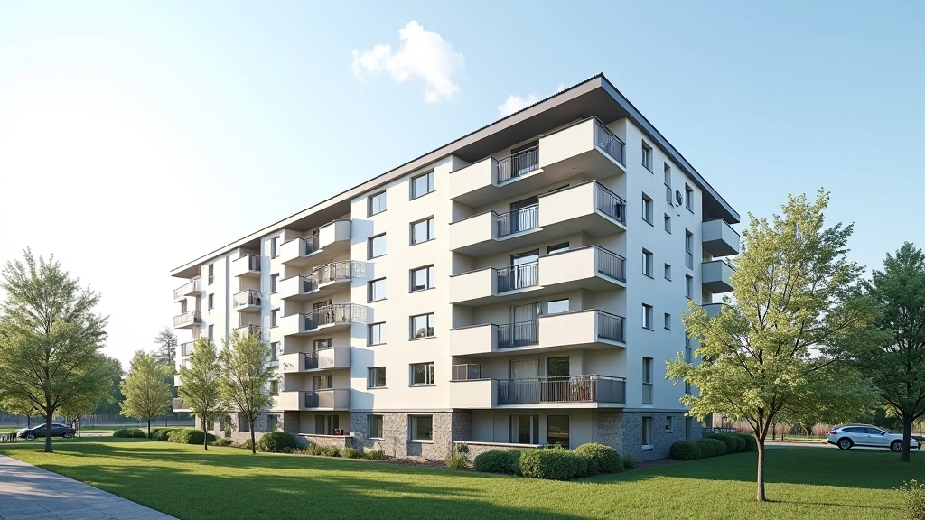 Moderní bytový dům v České republice s architektonickými prvky